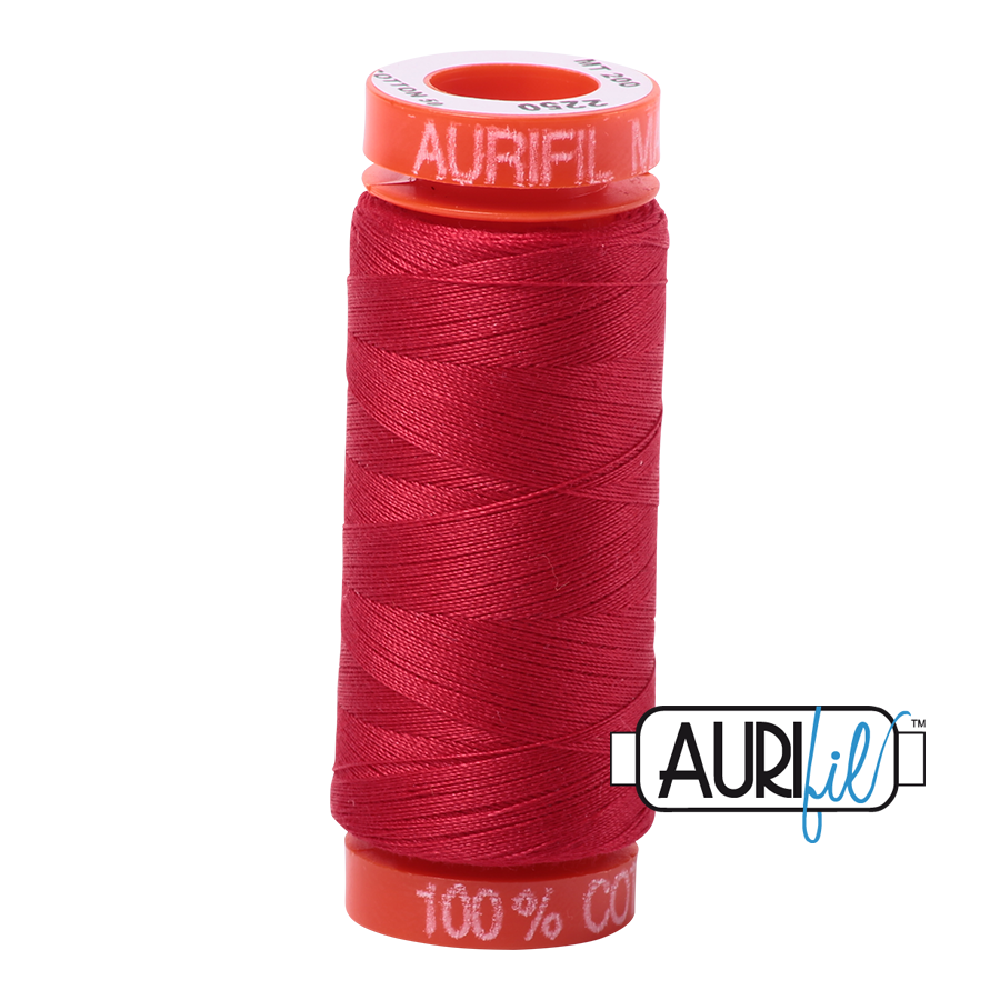 Aurifil 50wt 200m Thread – 2260 – Red