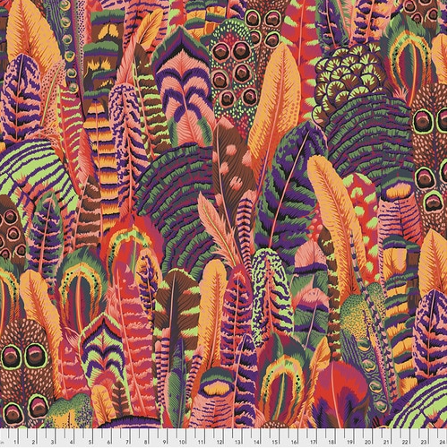 Kaffe Fassett – Feathers Summer Fabric