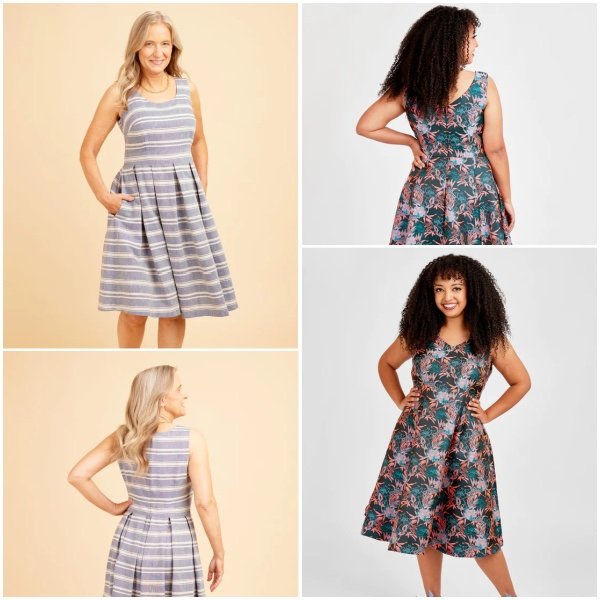 Upton Dress Pattern by Cashmerette – Size 12 – 32
