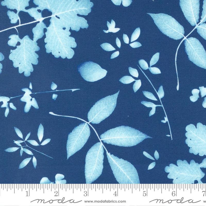 Herschel Floral Fabric – Prussian Blue