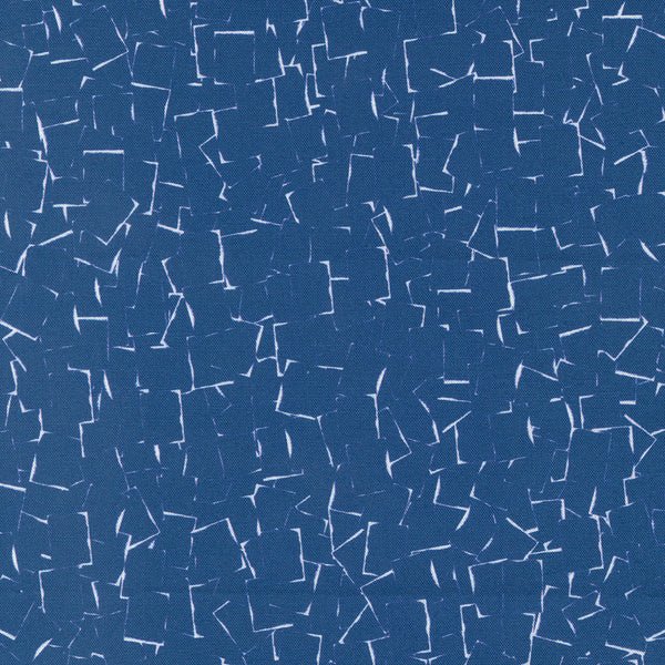 Shadowgraph Geometric Fabric – Prussian Blue  EOR