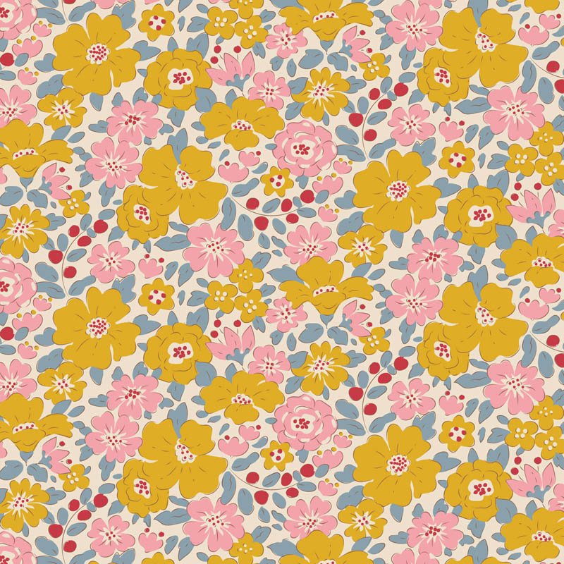 Tilda Creating Memories – Spring – Harper Yellow Fat 1/4