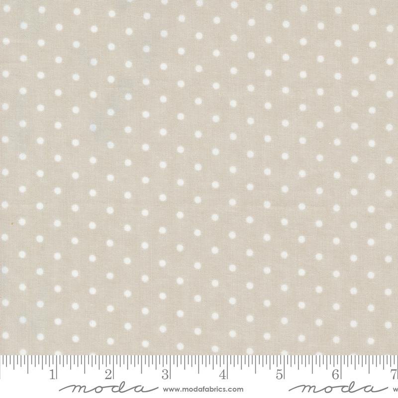3 Sisters Favorites Vintage – Perfect Dot Dots Silver fabric