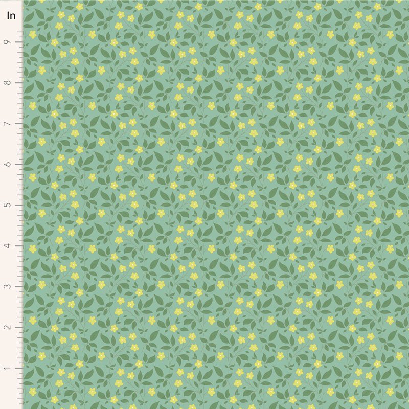 Tilda Tipsy Blender Teal fabric