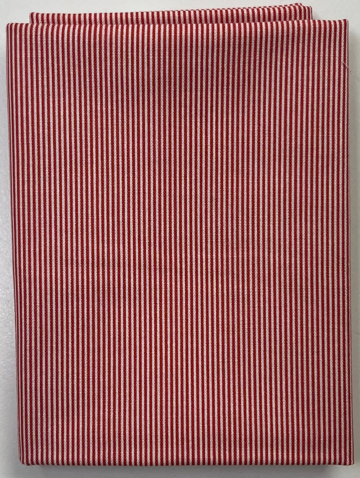End of Roll – Red Pinstripe Fabric