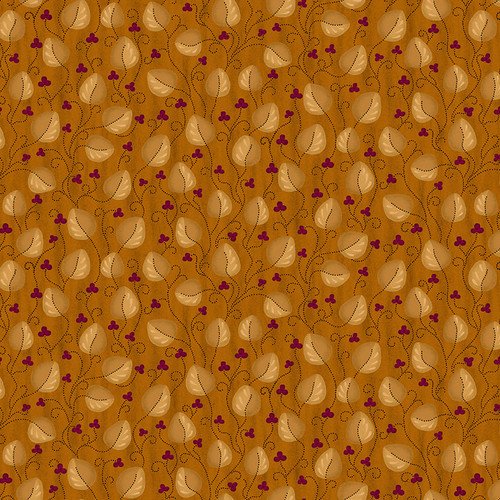 Scrap Basket Favorites  by Kim Diehl – Meandering Leaves Orange Fabric