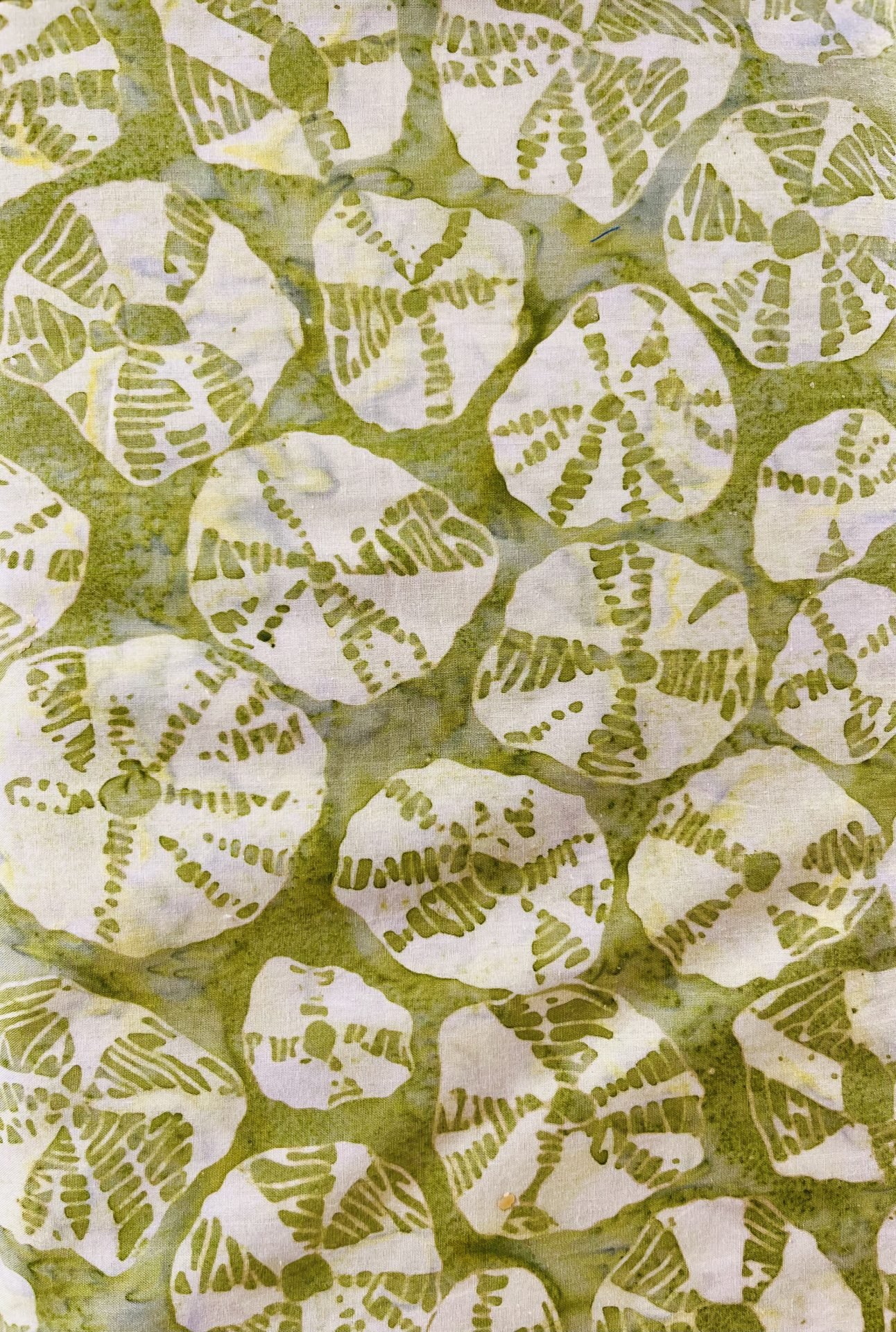 Citrus Shells Batik Fabric