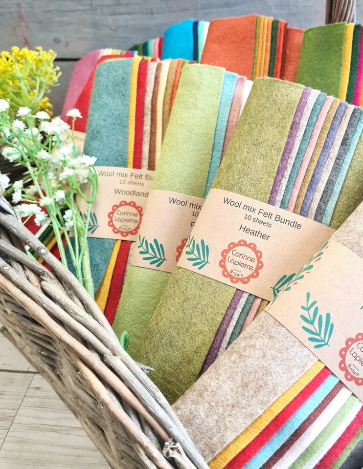 Wool Felt Bundles of 10 sheets – Scandinavian