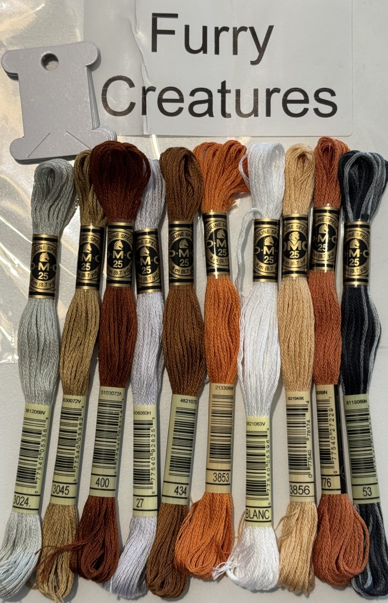 Coordinating DMC Thread Pack – Furry Friends