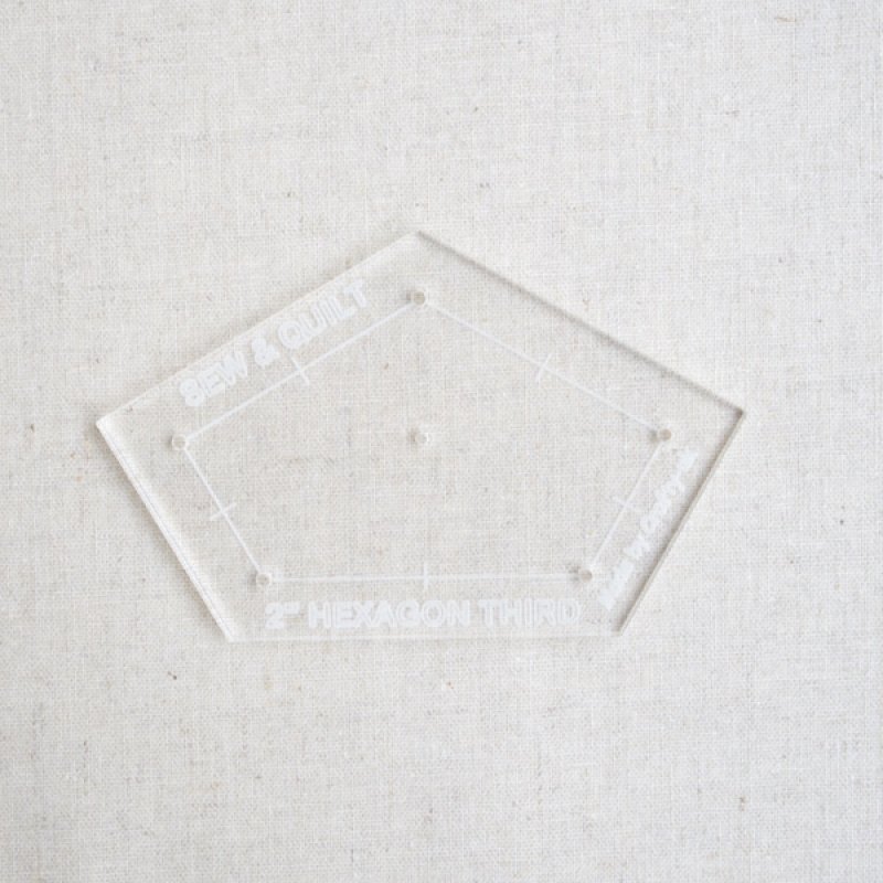 Acrylic Template 1″ Hexagon Third