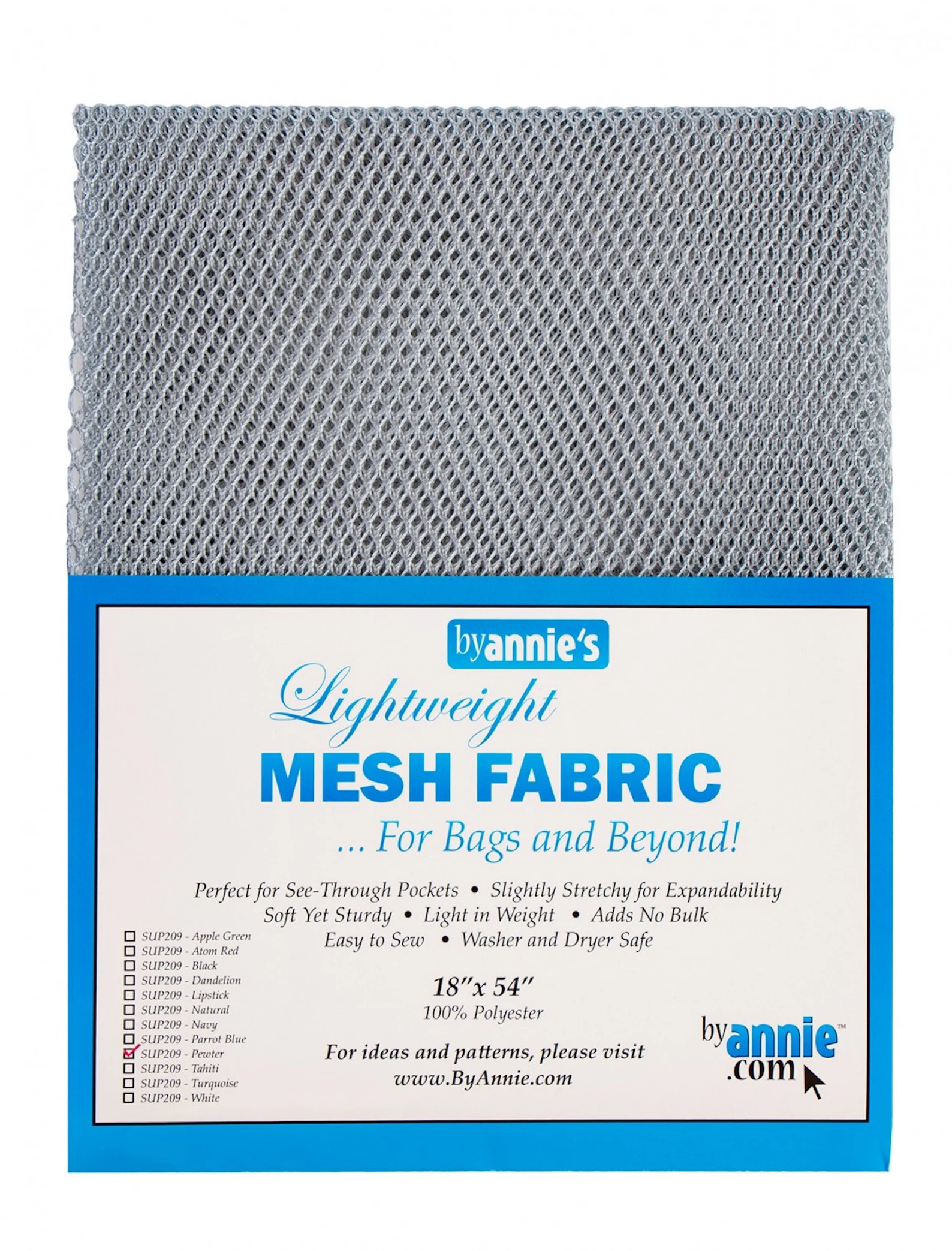 Mesh Fabric – Pewter – from By Annie