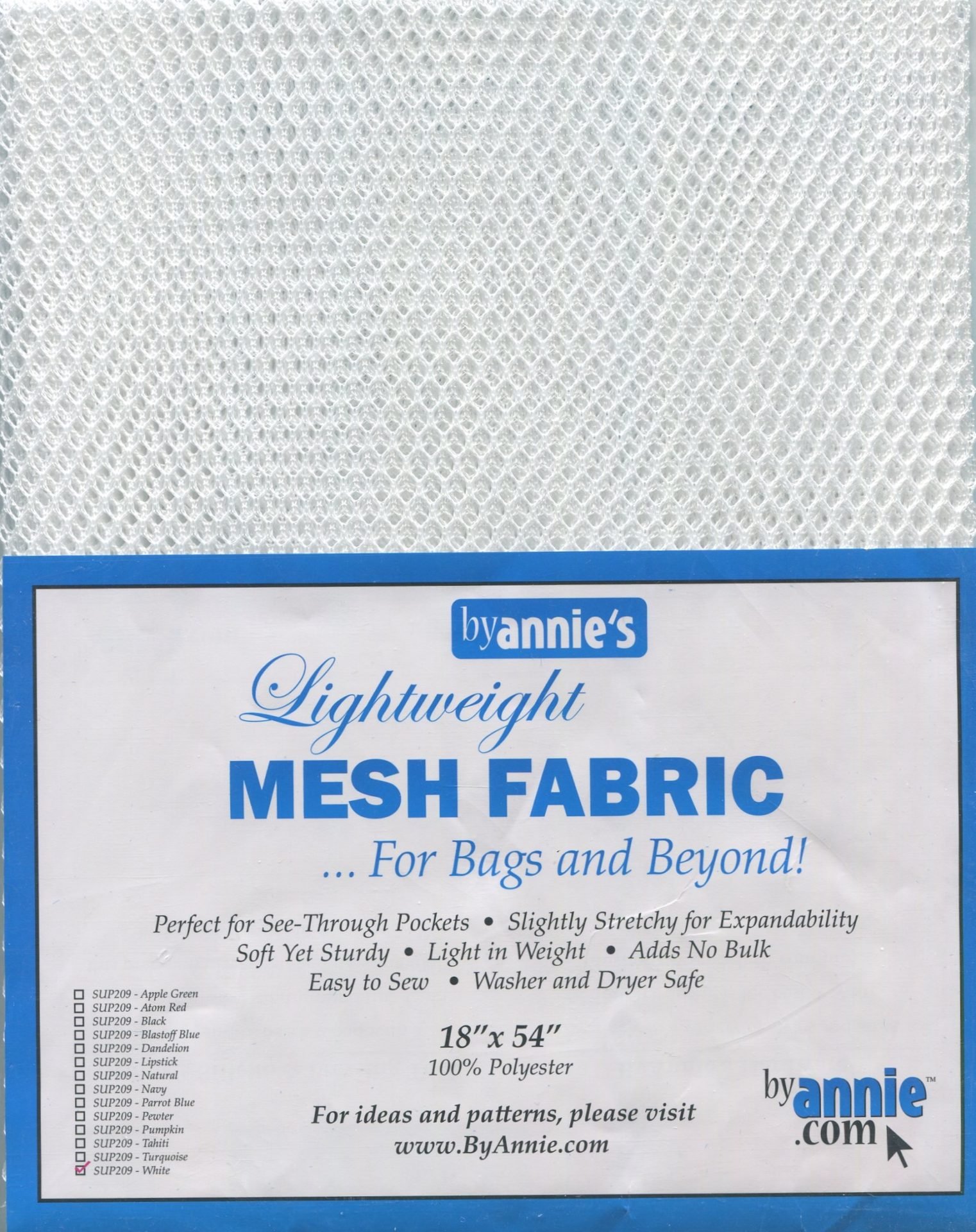 Mesh Fabric – White – from By Annie