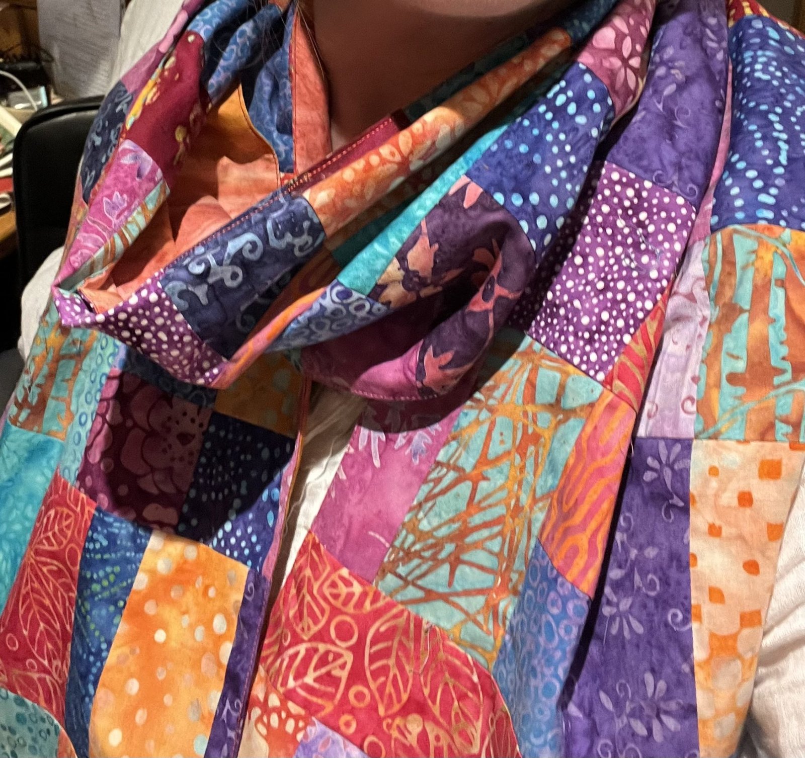 Michelle’s Scrap Busting Scarf