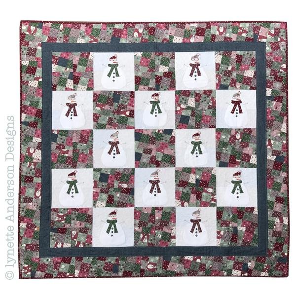 Let’s Build a Snowmen Quilt Pattern by Lynette Anderson