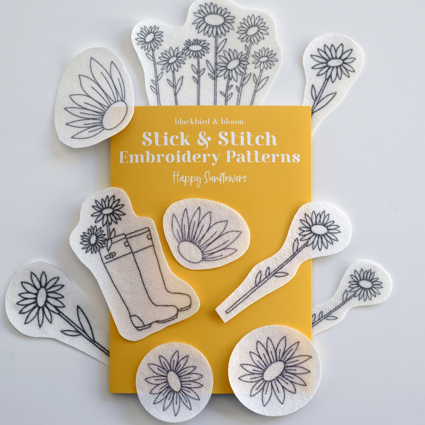 Blackbird and Bloom Stick and Stitch – Happy Sunflowers