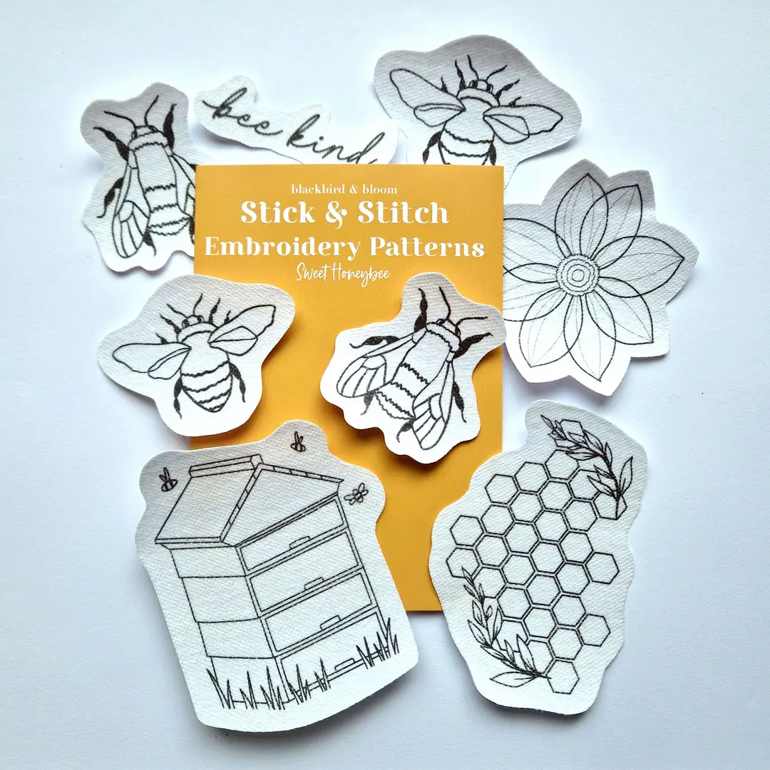 Blackbird and Bloom Stick and Stitch – Sweet Honeybee