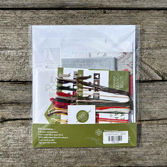 Skating Santa – Cross Stitch Kit