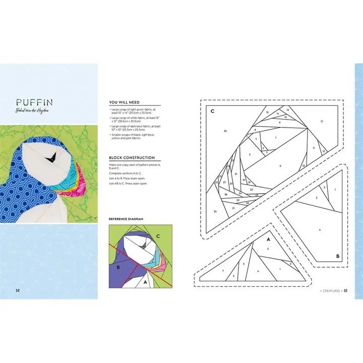 100 Paper Pieced Quilt Blocks – Book