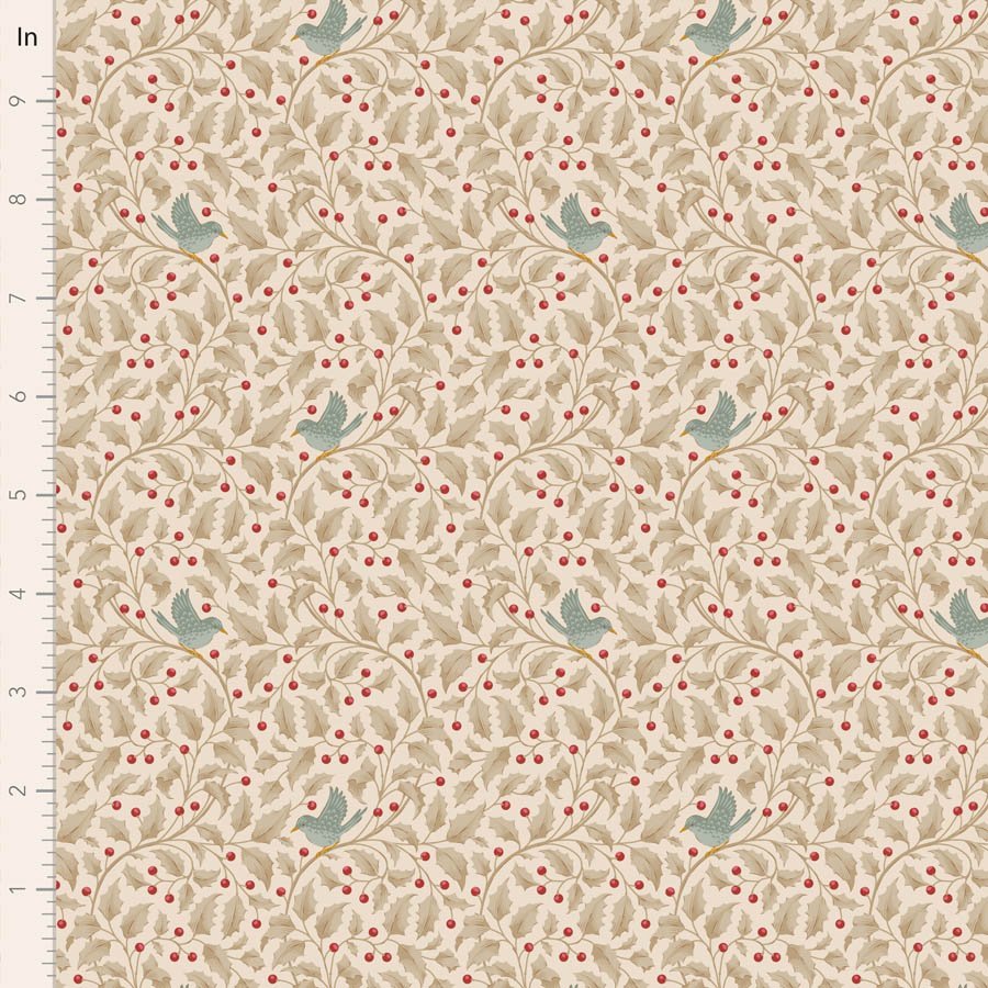 Tilda Merry Little Christmas – Holly Clay Fabric (Pre-order July 2027)