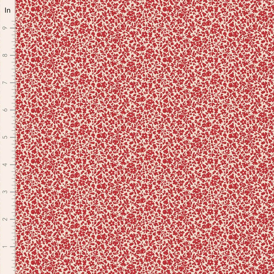 Tilda Merry Little Christmas – Eve Red Fabric (Pre-order July 2027)