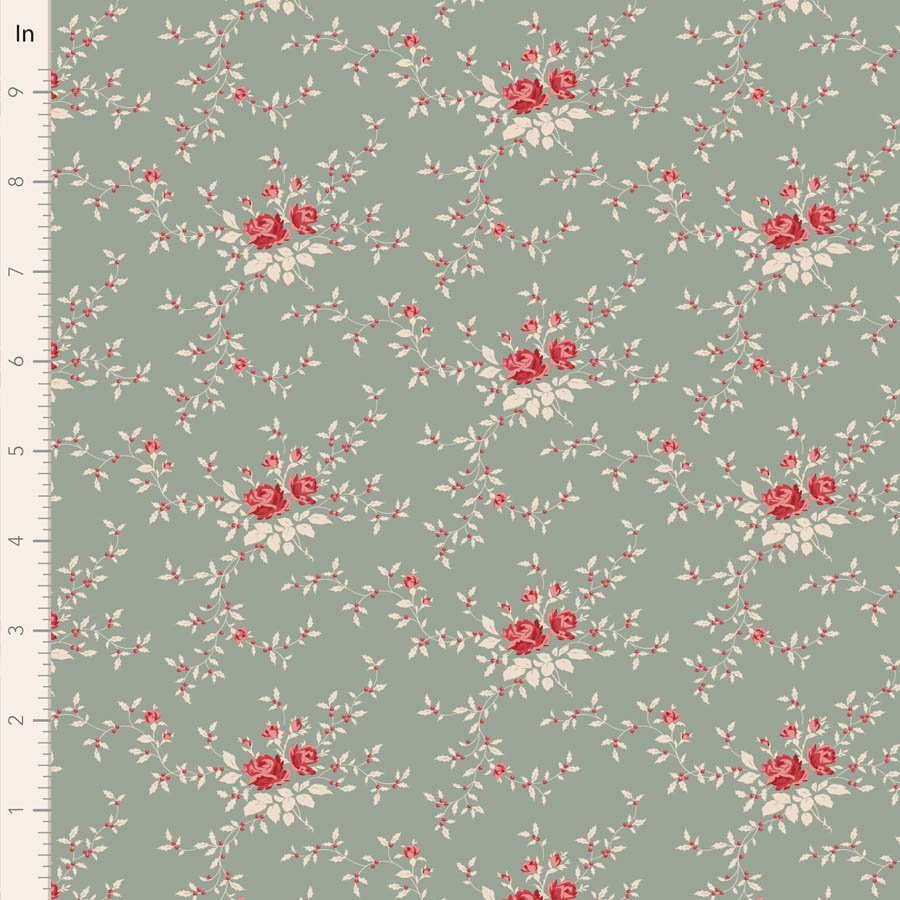 Tilda Merry Little Christmas – Noel Duckegg Fabric (Pre-order July 2027)