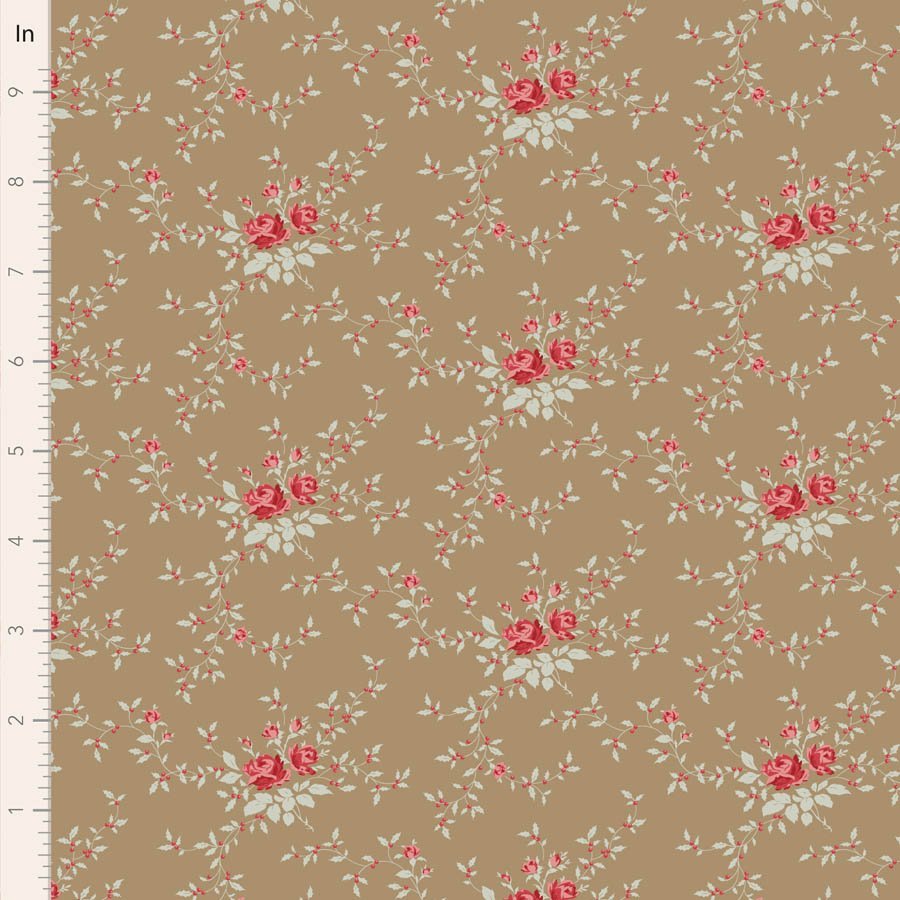 Tilda Merry Little Christmas – Noel Taupe Fabric (Pre-order July 2027)