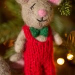 felt christmas mouse decoration 2