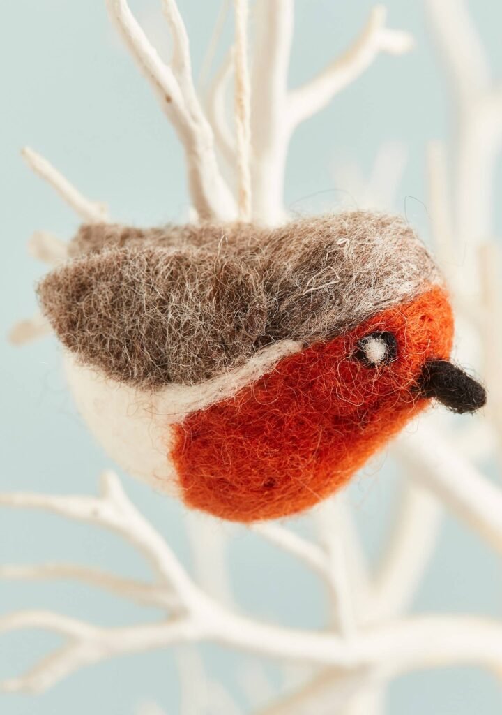 felt robin decoration