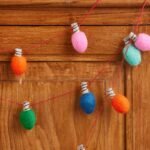felt string of lights garland