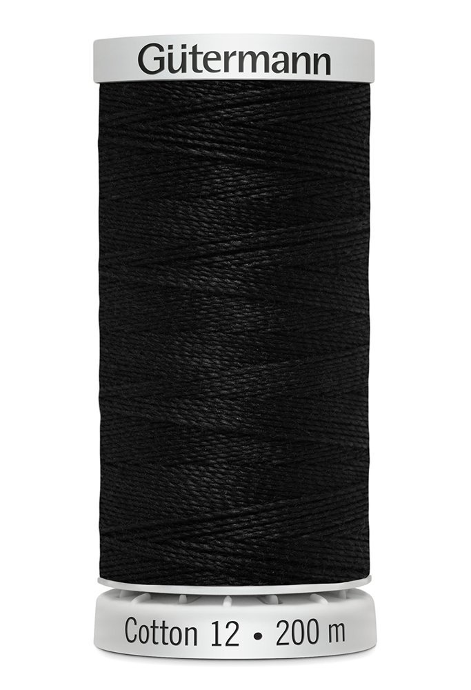 Gutermann Cotton 12. 200m - 1005 - Black