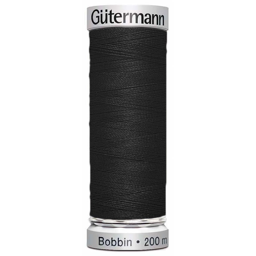 Gutermann Bobbin Thread 200m – 1005 Black