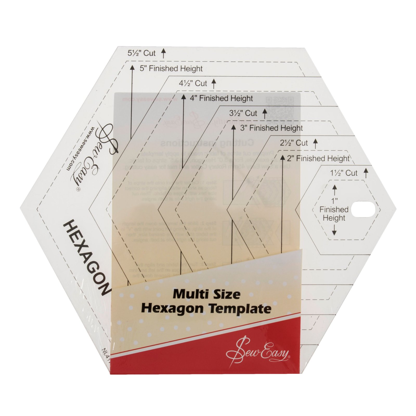 Sew Easy Quilting Template – Hexagon