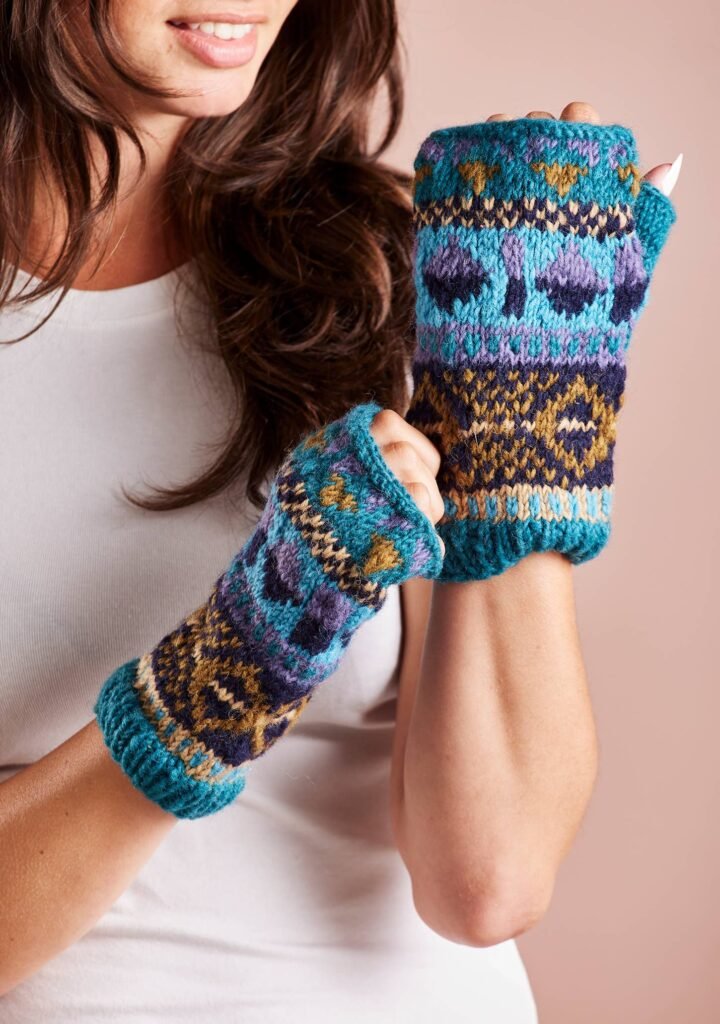 iona handwarmers hand knitted