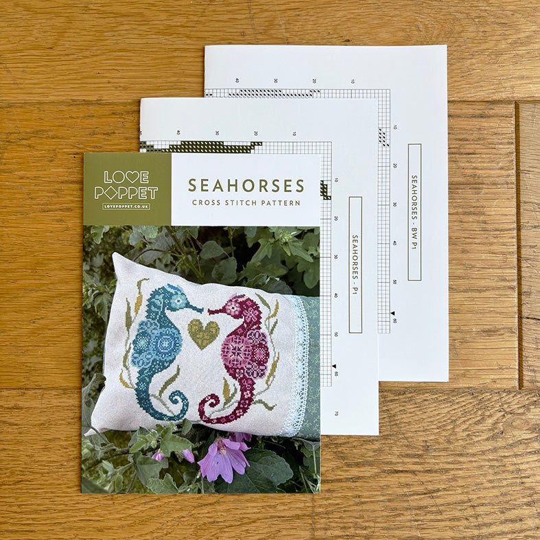 Seahorses cross stitch pattern by Love Poppet