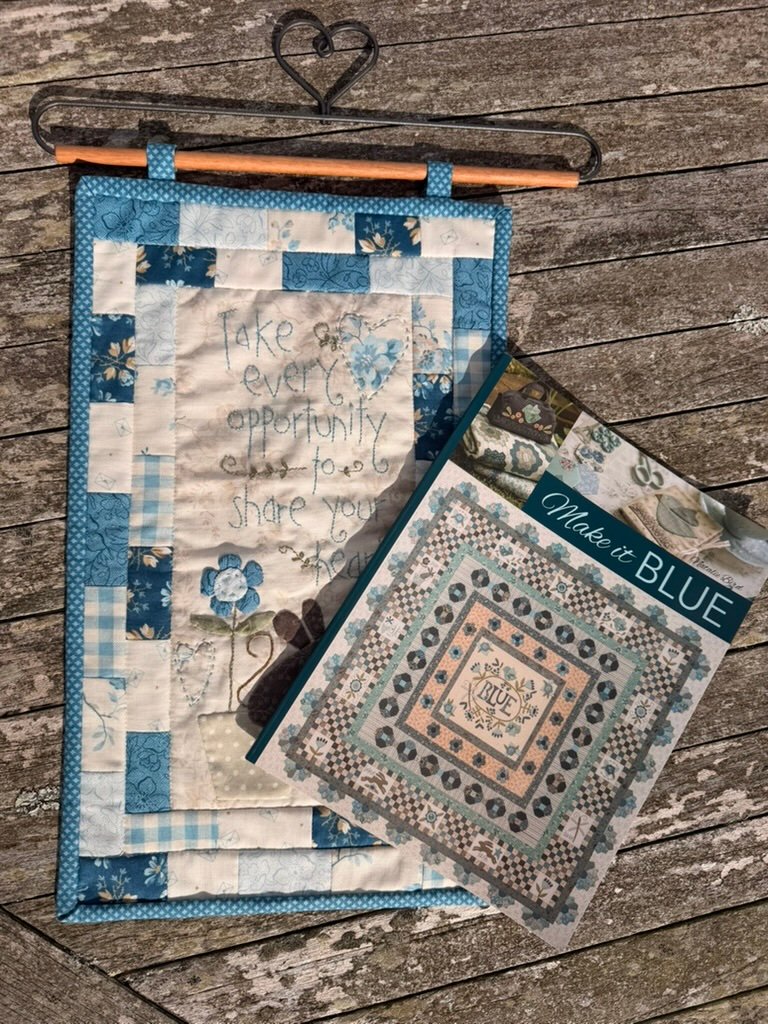 Make It Blue Wall Hanging Bundle: Book, Kit & Heart Hanger