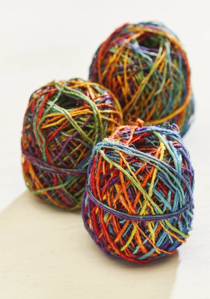 rainbow hemp twine yarn 20g 2