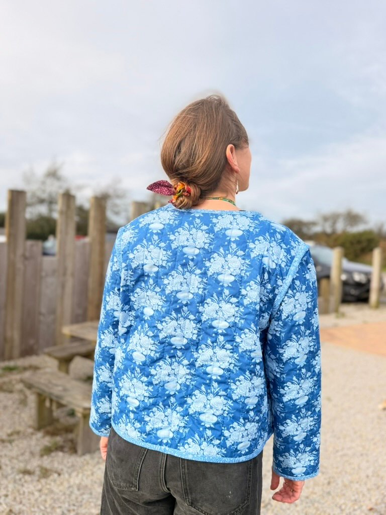Tilda Something Blue Quilted Jacket Kit