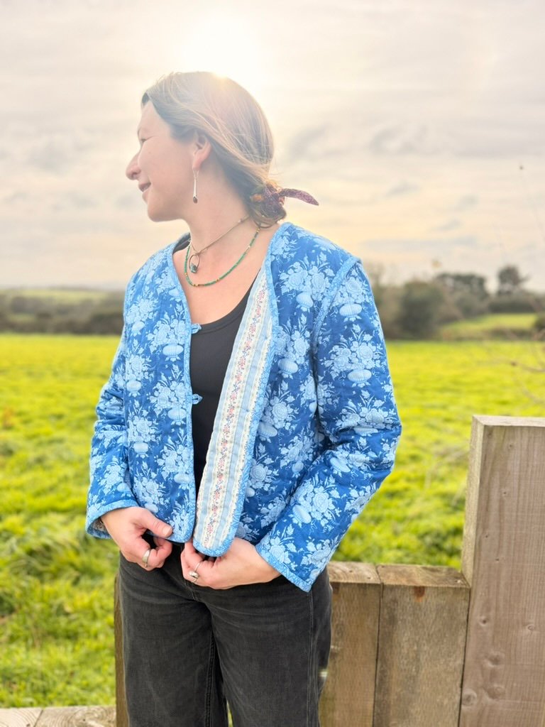Tilda Something Blue Quilted Jacket Kit