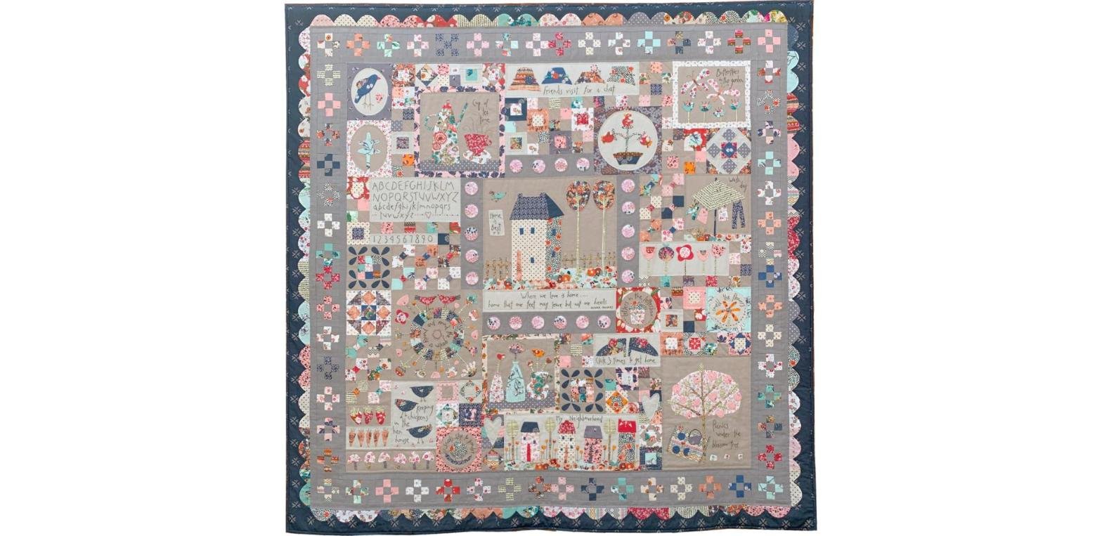 Where We Love Is Home Pattern by Hatched & Patched (A410)